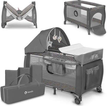Lionelo Sven Plus 2in1 Meegroeibed & Campingbedje - 127x60 c, Verzenden, Nieuw