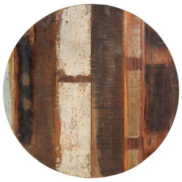 vidaXL Tafelblad rond 15-16 mm 70 cm massief gerecycled hout, Verzenden, Nieuw