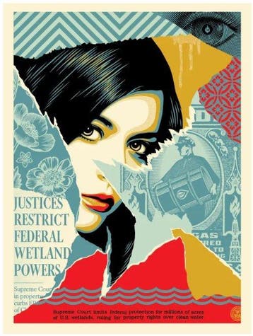 Shepard Fairey (OBEY) (1970) - Wetland Powers