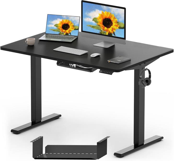 Zit sta bureau - Elektrisch - Verstelbaar - 120x60 cm - Zwar, Huis en Inrichting, Bureaus, Zo goed als nieuw, Verzenden