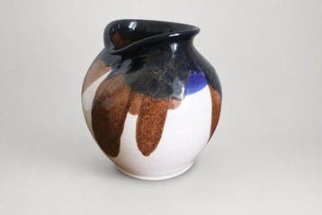 RYH Pottery - Ronald Y. Hanatani - Vaas - Steengoed, Glazuur