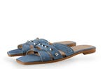 Manfield Sandalen in maat 39 Blauw, Sandalen of Muiltjes, Zo goed als nieuw, Manfield, Verzenden