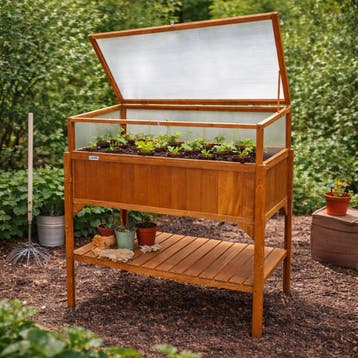 Plantenbak | Kweekbak | Kweektafel | 97,5x49x120 cm | Hout, Tuin en Terras, Kweekspullen, Verzenden, Nieuw