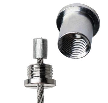 Plafondbevestiging voor staalkabel 2.5mm, Verzenden, Nieuw