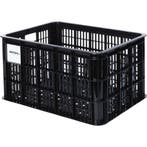 Krat Basil Crate L Groot - 40Ltr - Zwart - Recycled, Fietsen en Brommers, Fietsaccessoires | Fietsmanden, Verzenden, Nieuw