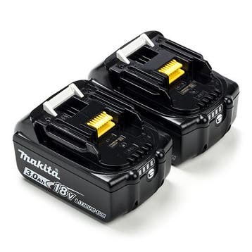 Startset: 2x Makita BL1830B / 18V LXT accus 18, origineel, Verzenden, Nieuw