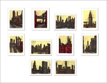 Bernard Buffet (1928-1999) - New York (10 lithographies)