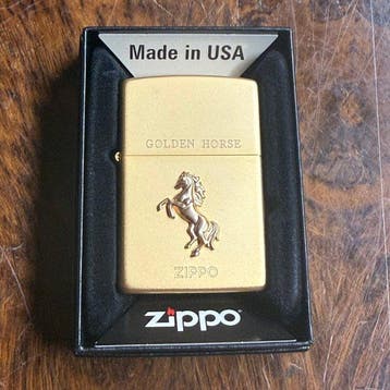 Zippo - Golden Horse - Aansteker - Messing, Verguld, Staal, Nieuw