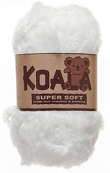 Lammy Yarns Koala - 16 Wit - Knuffelzacht Fantasiegaren, Ophalen of Verzenden, Nieuw