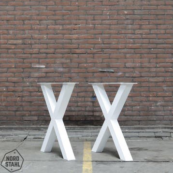 Stalen onderstel tafel - X leg - Nordstahl, Verzenden, Nieuw