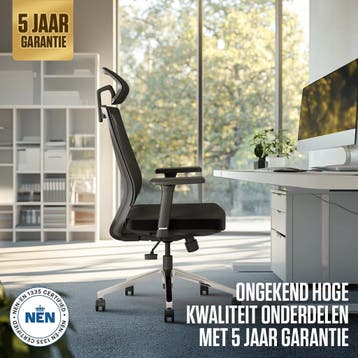 Stane® Ergonomische Bureaustoel met hoofdsteun – Office, Ophalen of Verzenden, Zo goed als nieuw