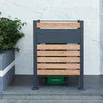 [en.casa] Containerombouw Uusikaupunki 120x91x91 cm antracie, Verzenden, Nieuw