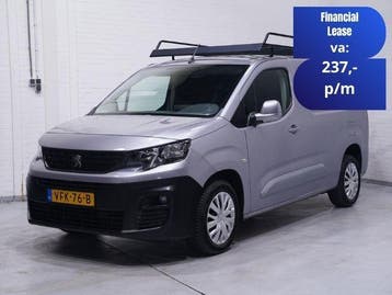 Peugeot Partner 1.5 BlueHDI 130 pk L2 Premium Navi, Imperiaa, Stof, Gebruikt, Euro 6, Overige kleuren