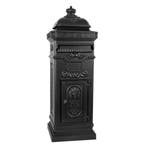 Engelse Kolom brievenbus XL Zwart Brievenbussen moderne, Ophalen of Verzenden, Nieuw, Aluminium, Staande brievenbus