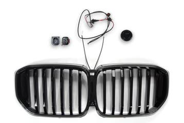 Sportgrille, hoogglans zwart met LED-frame, geschikt voor BM, Ophalen of Verzenden