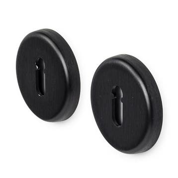 Deurbeslag | Sleutelrozet | AXA (Aluminium, Zwart), Verzenden, Nieuw