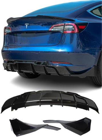 Diffuser | geschikt voor Tesla | Model 3 2019+ sedan | Aero-, Verzenden, Nieuw