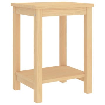 vidaXL Nachtkastje 35x30x47 cm massief grenenhout naturel, Minder dan 45 cm, Verzenden, Nieuw, Minder dan 55 cm