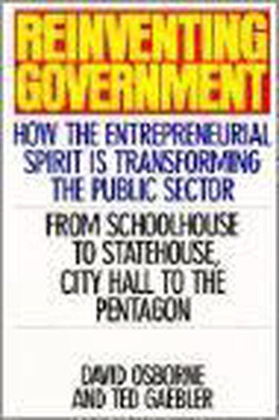 Reinventing Government 9780201523942 David Osborne, Boeken, Taal | Engels, Zo goed als nieuw, Verzenden