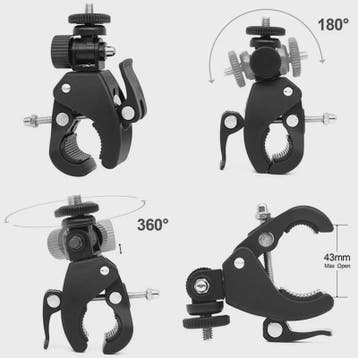 Universele Klemhouder met 360° Rotatie voor Camera's en Fiet, Verzenden, Nieuw