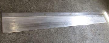 RVS L-profiel, B200 x D20,5 x H10 cm, Gebruikt