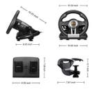 Gaming Racing Stuur met Pedalen 180° Multiplatform, Verzenden, Nieuw