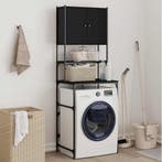 vidaXL Wasmachinekast 68x48,5x194 cm zwart, Verzenden, Nieuw