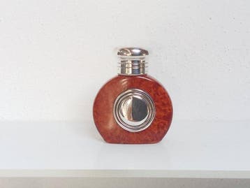 Parfumfles - Glas, zilver 925
