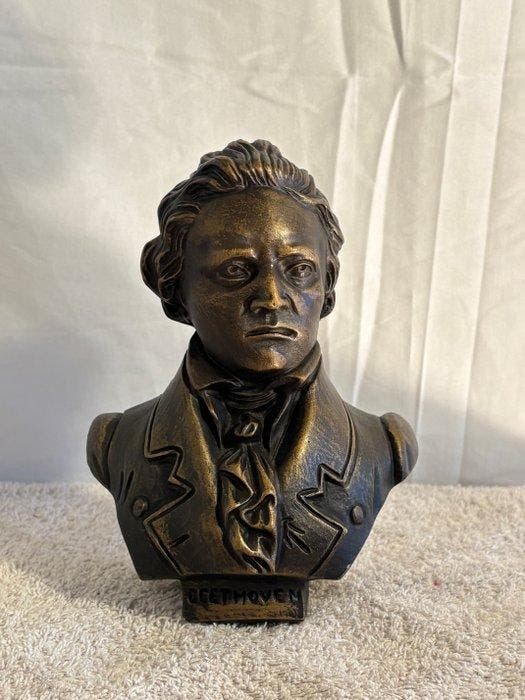 Beeldje - Beethoven - Hars, Antiek en Kunst, Curiosa en Brocante