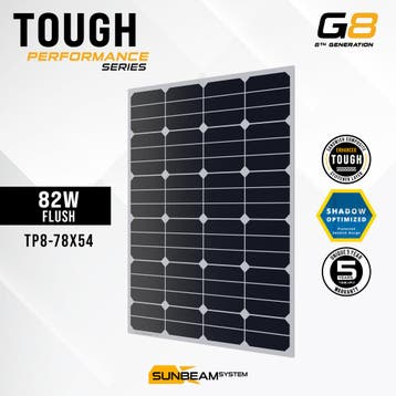 Tough G8 Performance 82 Watt Zonnepaneel, Ophalen of Verzenden, Nieuw