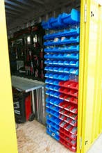 Opruiming! Demontabele opslagplek voor de werkplaats