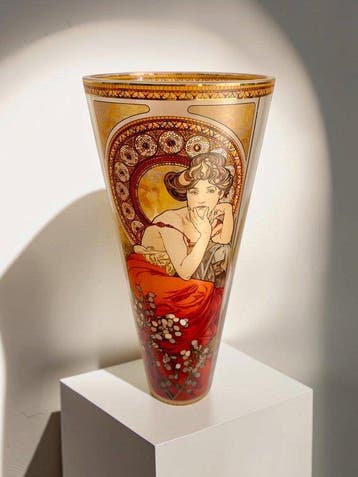 Goebel Artis Orbis - Mucha - Vaas - 40,5 cm / 3,5 kg - Glas