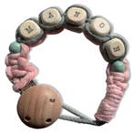 Gepersonaliseerd Speenkoord Bliss - Roze & Mintgroen -, Ophalen of Verzenden, Nieuw