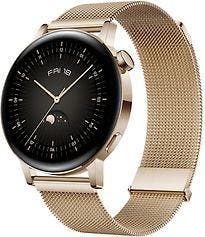 Huawei Watch GT 3 42 mm goud met Milanees bandje goud, Verzenden, Gebruikt