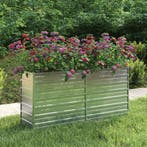 vidaXL Plantenbak verhoogd 160x40x77 cm gegalvaniseerd staal, 100 cm of meer, Verzenden, Nieuw, Metaal