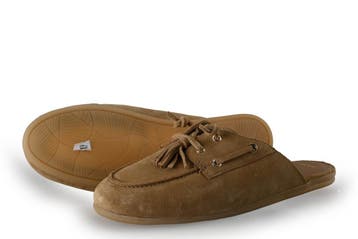 Manfield Instappers in maat 42 Beige, Kleding | Dames, Verzenden, Zo goed als nieuw, Manfield, Instappers