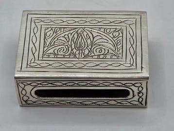 Luciferdoos - .800 zilver - Egyptische oriëntaalse motieven