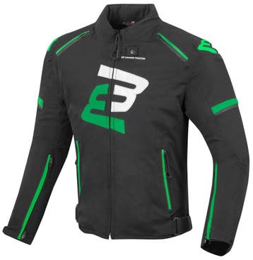 Bogotto Sparrow Waterdichte Zwart Groen Textiele Motorjas, Jas | leer, Nieuw met kaartje, Bogotto, Heren