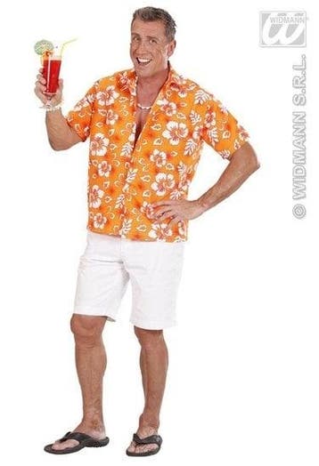 Hawaii shirt oranje, Ophalen of Verzenden, Nieuw