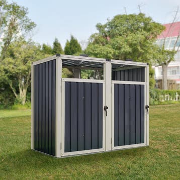 [pro.tec] Containerombouw Tarbek antraciet 121x146x82 cm, Verzenden, Nieuw