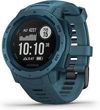 Garmin Instinct 45 mm donkerblauw met een siliconen polsband, Verzenden, Gebruikt