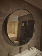 Ronde Spiegelkast 90cm met 2 dubbelzijdige deuren 0020, Huis en Inrichting, Badkamer | Badkamermeubels, Ophalen, Nieuw, 50 tot 100 cm