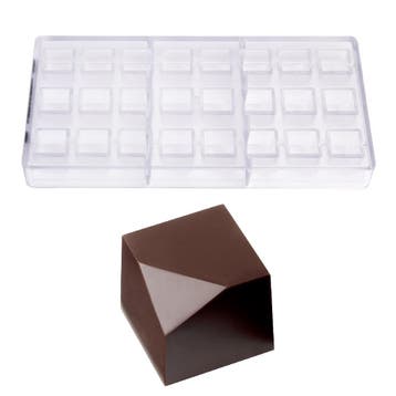 Bonbonvorm Chocolate World Kubus Forgey (24x) 23x20mm, Verzenden, Nieuw