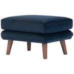 Sofacompany Georg Kruk Velours Lux Marineblauw - Poef -, Ophalen of Verzenden, Gebruikt, Overige vormen, Eclectisch