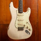 MJT Strat vint white, pine body flamed maple, neck, Ophalen of Verzenden, Nieuw