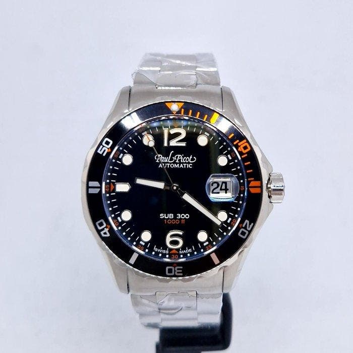 Paul Picot - Sub 300 P9753 - P9753.SG.SB.2401.4000 - Heren -, Sieraden, Tassen en Uiterlijk, Horloges | Heren