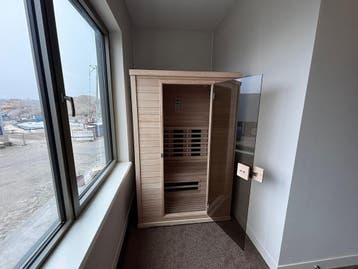 2-persoons Infrarood Sauna HC3 | Showroomdeal €2.095, Ophalen of Verzenden, Zo goed als nieuw, Infrarood, Complete sauna