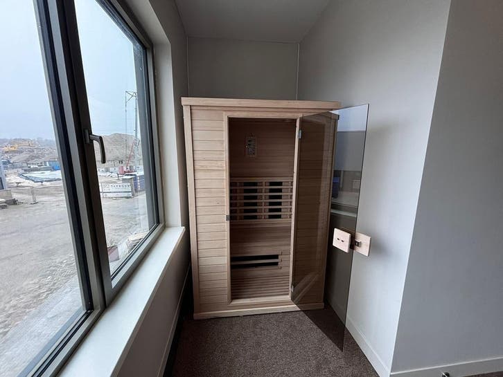 2-persoons Infrarood Sauna HC3 | Showroomdeal €2.095, Sport en Fitness, Sauna, Infrarood, Complete sauna, Zo goed als nieuw, Ophalen of Verzenden