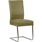Leren eetkamerstoel Remix - Vintage Olive (olijf/groen) -, Huis en Inrichting, Stoelen, Overige kleuren, Nieuw, Ophalen of Verzenden