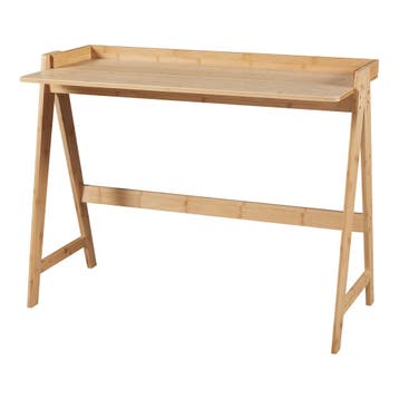 [en.casa] Bureau Härryda 107x47x81cm bamboe, Verzenden, Nieuw